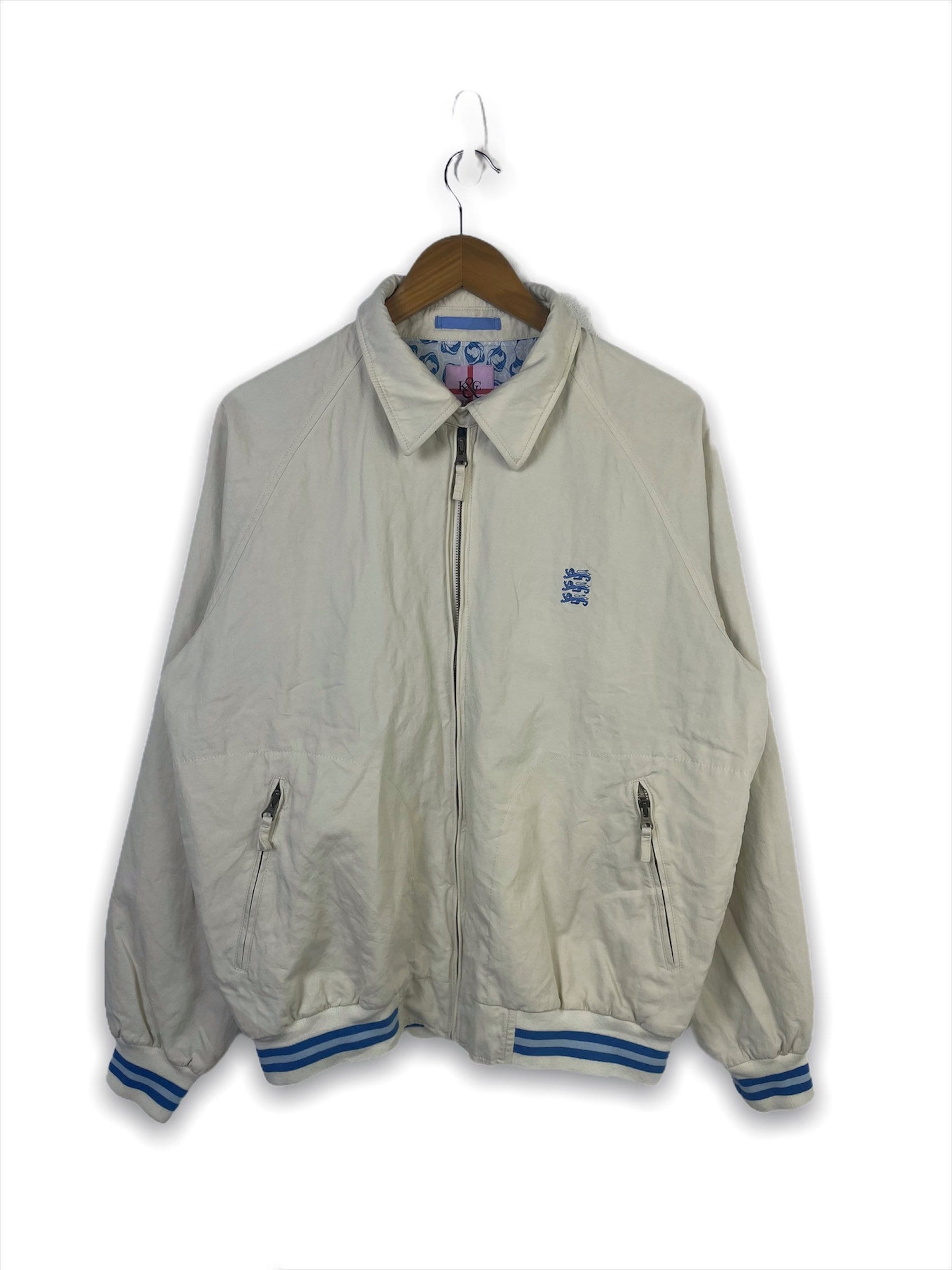 Vintage Kent Curwen 3 Lion England Bomber Jacket Etsy