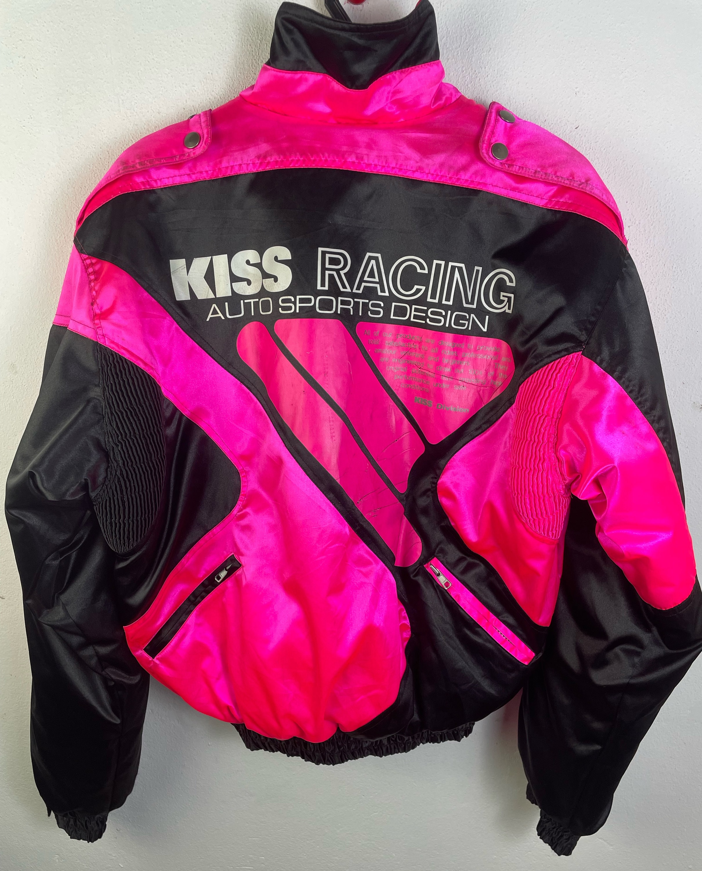 キスレーシング　KISS RACING 赤　黒　レーシングジャケット　Mサイズ. 2025年最新】kissレーシングの人気アイテム - メルカリ