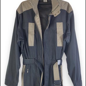 1 Set Vintage Moncler France Overalls Jumpsuit By Asics