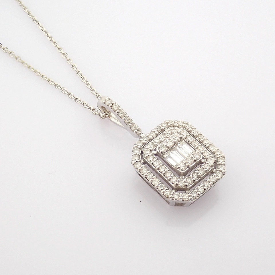 Baguette necklace womens Clearance