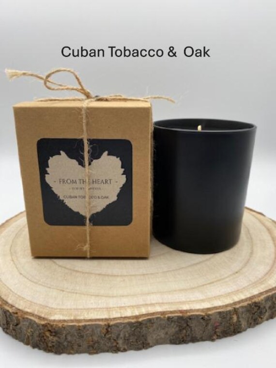 cuban tobacco candle Cuban Tobacco & Oak, Soy Wax Scented Candle