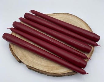 Wine coloured Taper/Dinner candles, Wedding candles, Event Candles Home Décor