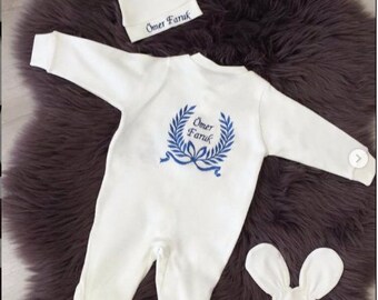 personalised baby girl romper
