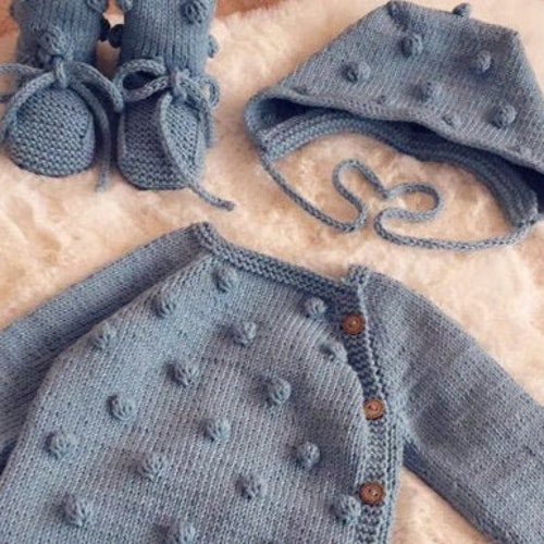 Knit Baby Romper, Organic Cotton Baby Romper, Hand top knit Baby Romper, Handmade Baby Jumpsuit, Eco romper