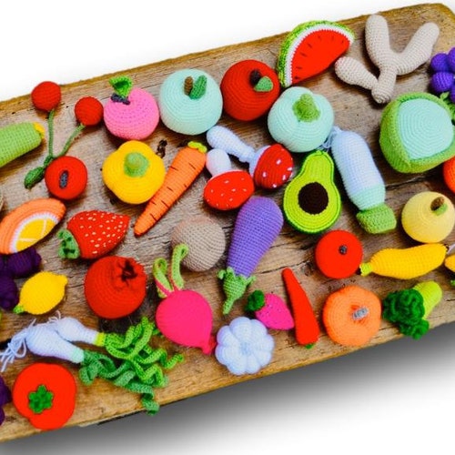 Baby Play Food Set Toddler Play Food Toddler Kitchen Toys Etsy