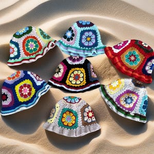 Hand Knit Hat, Autumn  Crochet hat,  Christmas gifts for girlfriend hat, Summer Vintage Bucket Hat, Hand Knit Crochet Hat Women,