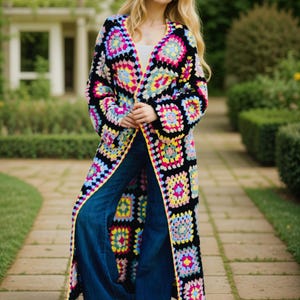 Winter Clothes Women Long Patchwork  Maxi Oversize Coat Plus Size Jacket Winter Warm Cardigan Best Friend gift