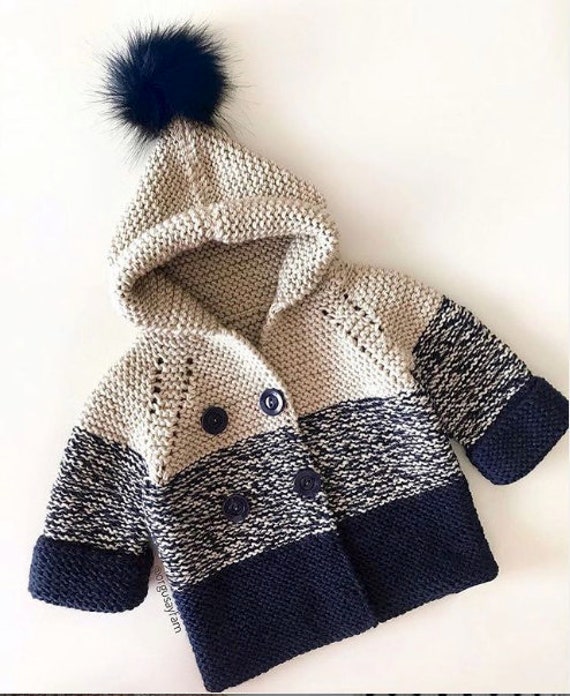 Cotton Baby Cardigan Toddler Gift Hand Knit Baby Sweater Mom to be gift Newborn Gift Baby Organic Gift
