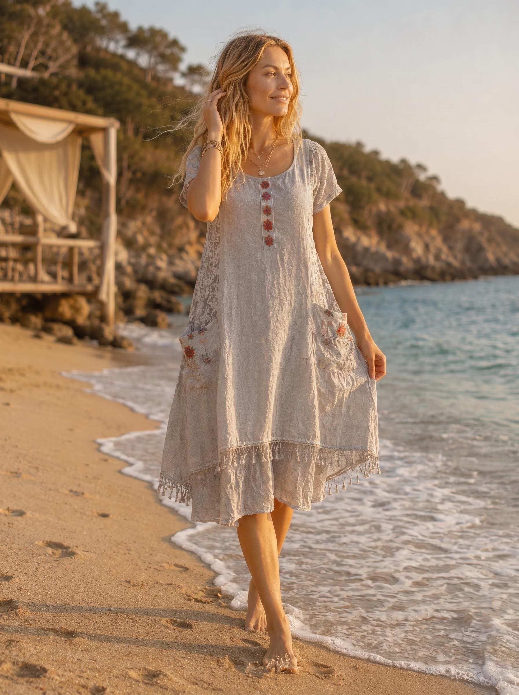 cotton summer boho dresses designed to make you no-returns:2026-02-15_2028-09-07 Navy Business Suit with Color:Gothic Garden
