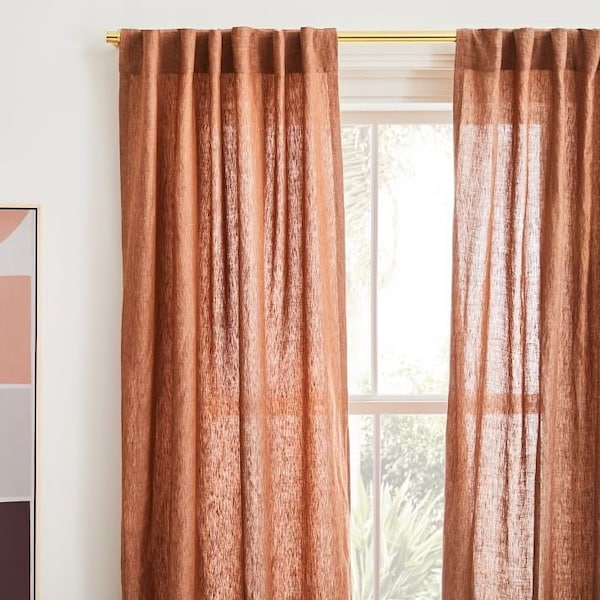 Terracotta Curtain Etsy