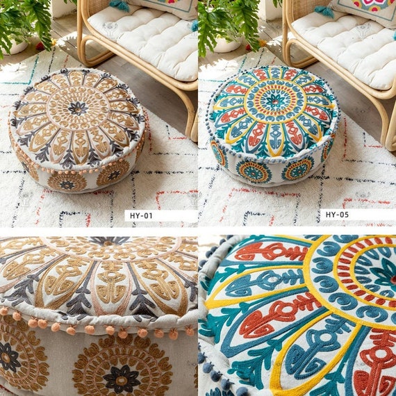 Upcycled Patchwork Foot stool – The india Shop