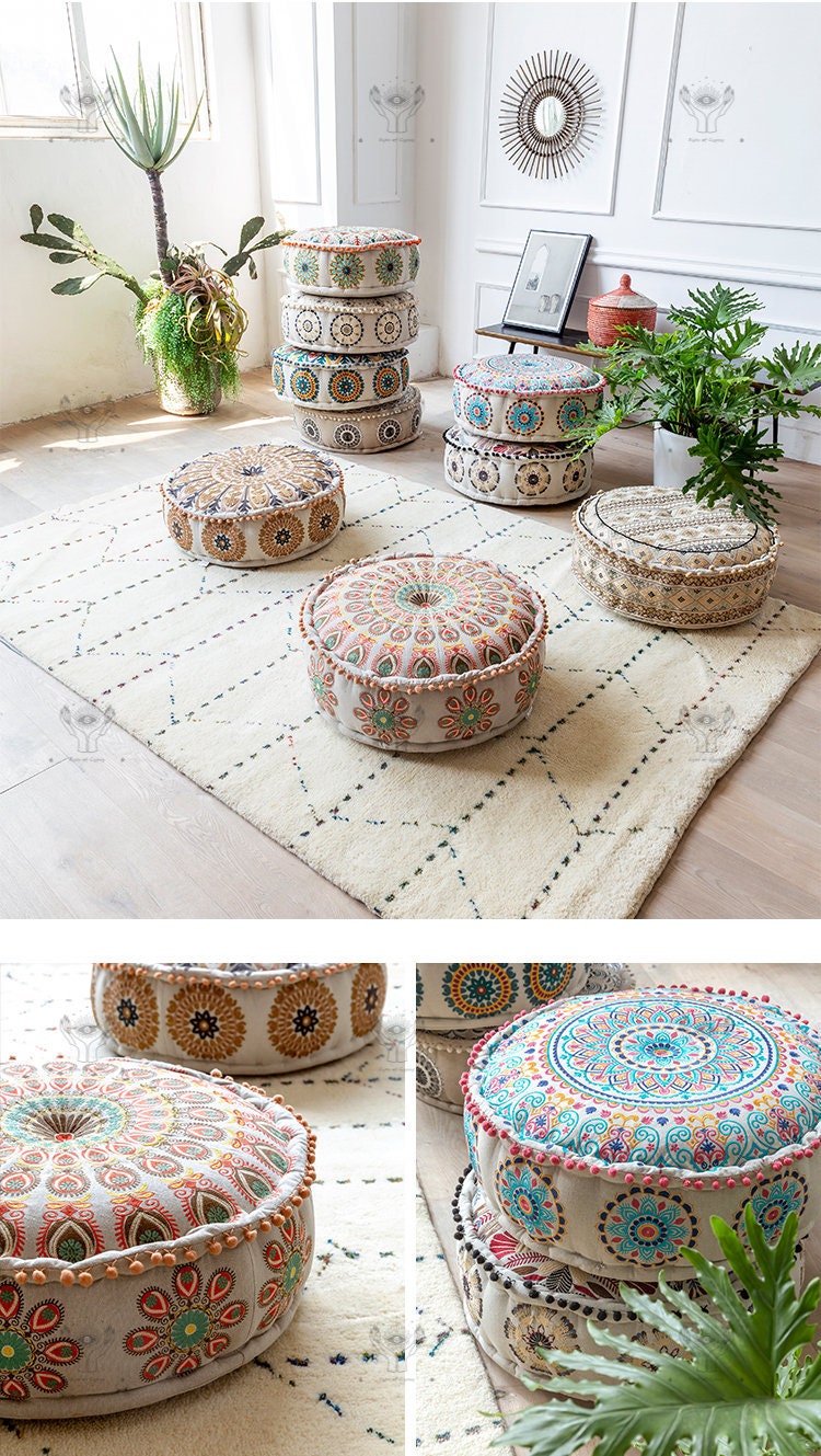 Mandala pouf cheap
