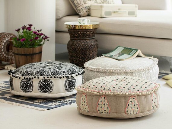 51 Fabulous Floor Poufs That Are Convenient And Comfortable