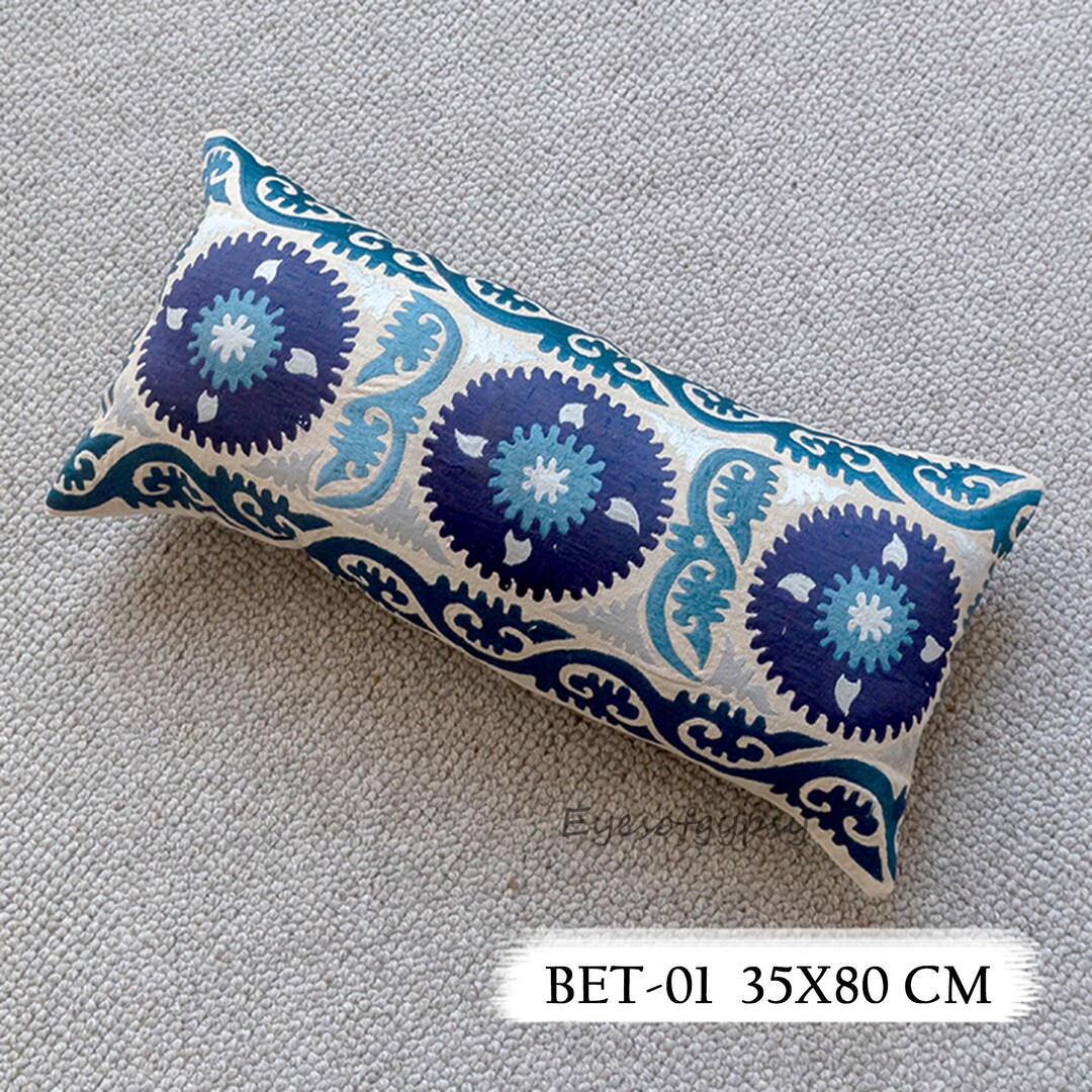 Handmade Long Pillow Covers Decorative Throw Pillow Cases Embroidered