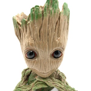 Baby Groot flowerpot Planter with Drainage Hole/TreeMan/Great to use with air-plants, succulents