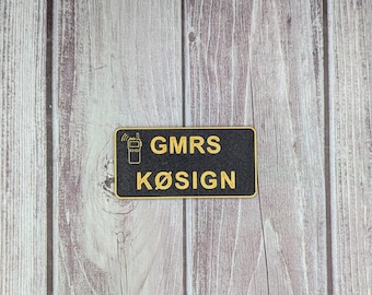 Custom GMRS/HAM Call Sign Magnet