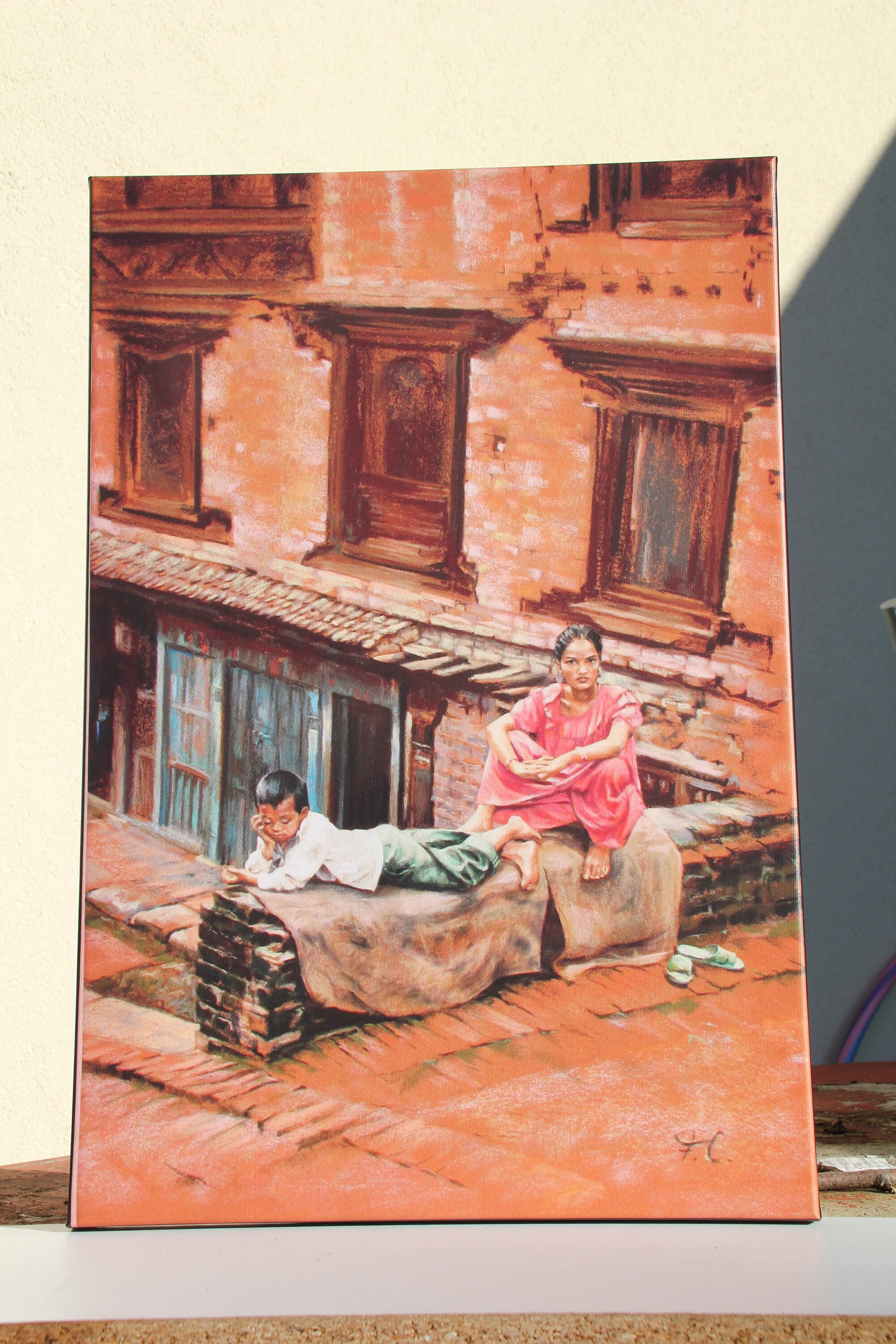 Impression sur Toile d'un Dessin Original