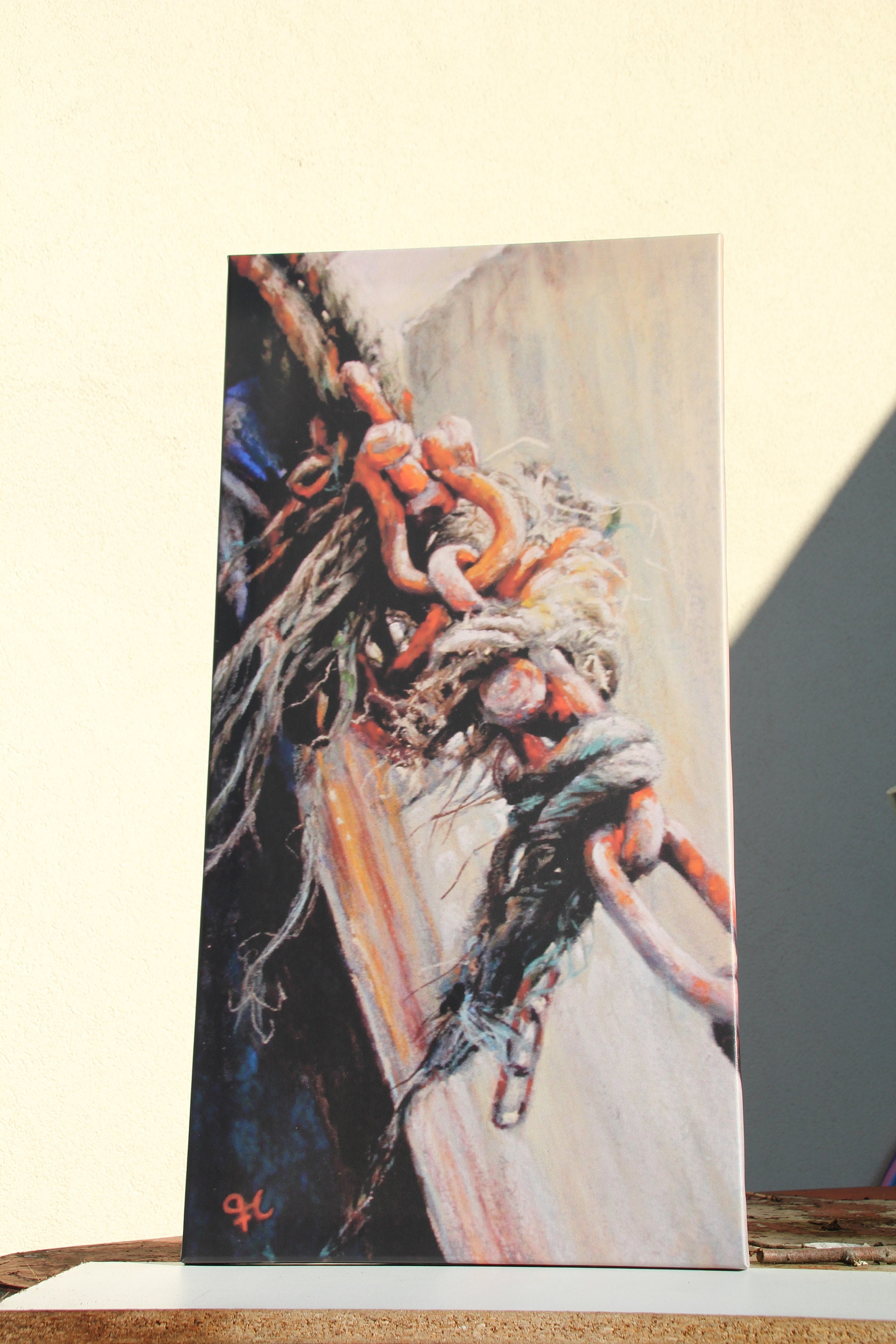 Reproduction sur Toile d'un Dessin de Cordages