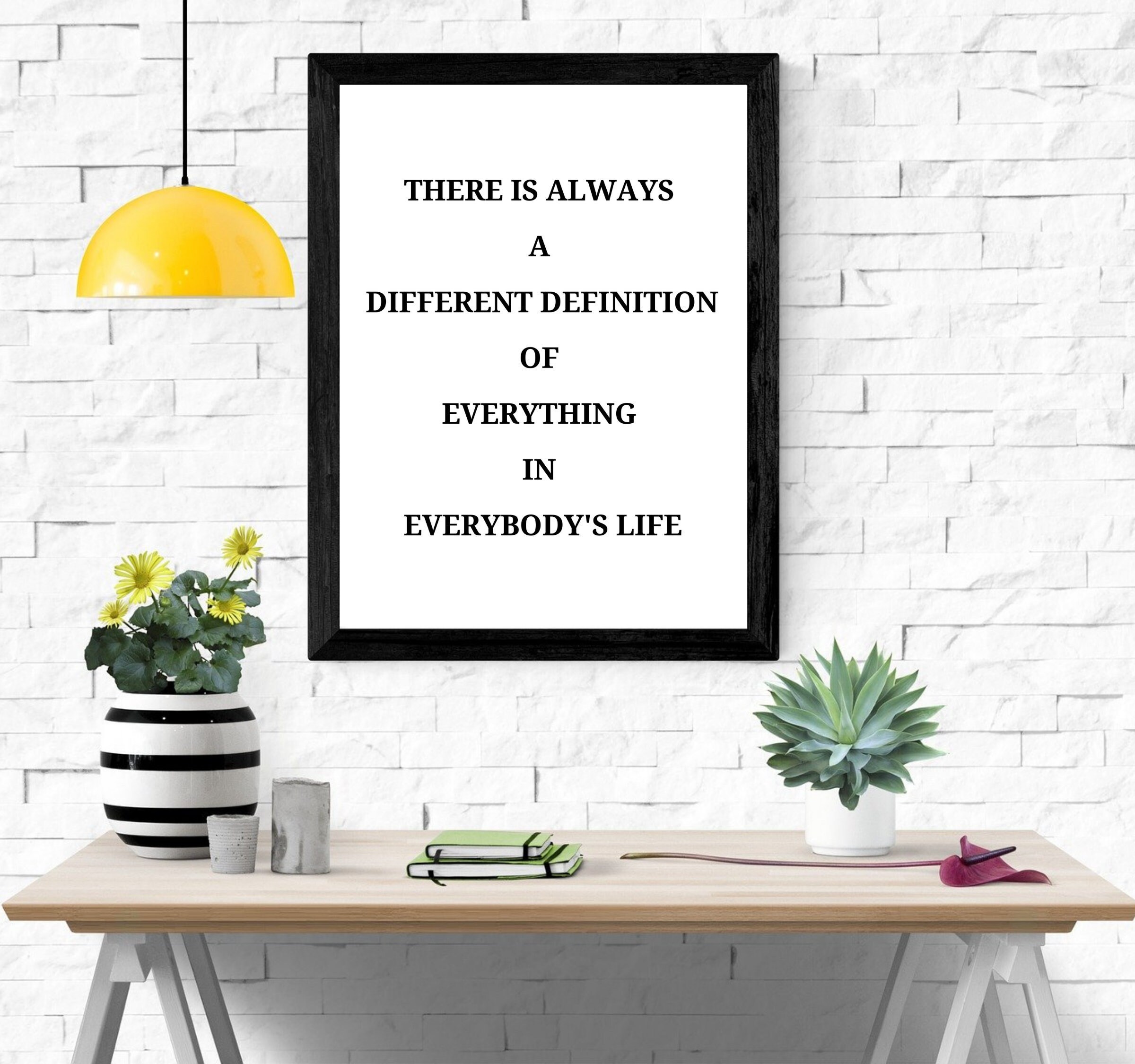 Quote about Life Wall Print | Etsy