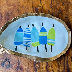 Maine Made Lobster Pot Markers Oyster Shell Dish