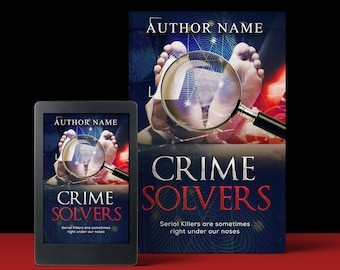 Crime Solvers Pre-Made Book Cover For Fantasy | Horror premade cover | Thriller | Sci-Fi | Mystery | Murder Mystery