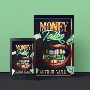 Money Talks Urban fiction style Pre-Made Book Cover | Urban Fiction | Urban Fantasy | Street Lit | Fiction | Fantasy