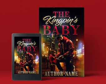 The Kingpin's Baby Urban fiction style Pre-Made Book Cover | Urban Fiction | Urban Fantasy | Street Lit | Fiction | Fantasy