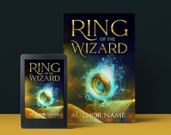 Ring of the Wizard Pre-Made Book Cover For Fantasy | Horror | Thriller | Sci-Fi  | Romance
