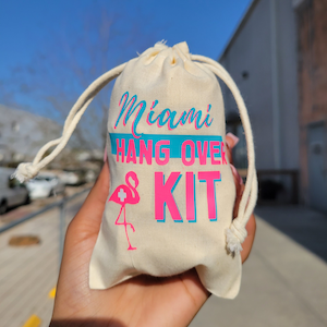 Bachelorette Hangover Kit | Miami Bachelorette | Miami Vice Themed | Girls Trip | Bachelorette Party Favors | Custom Hangover Kit