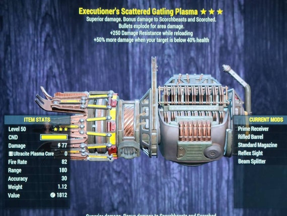 Legacy Executioners Explosive Gatling Plasma 3 Star Etsy