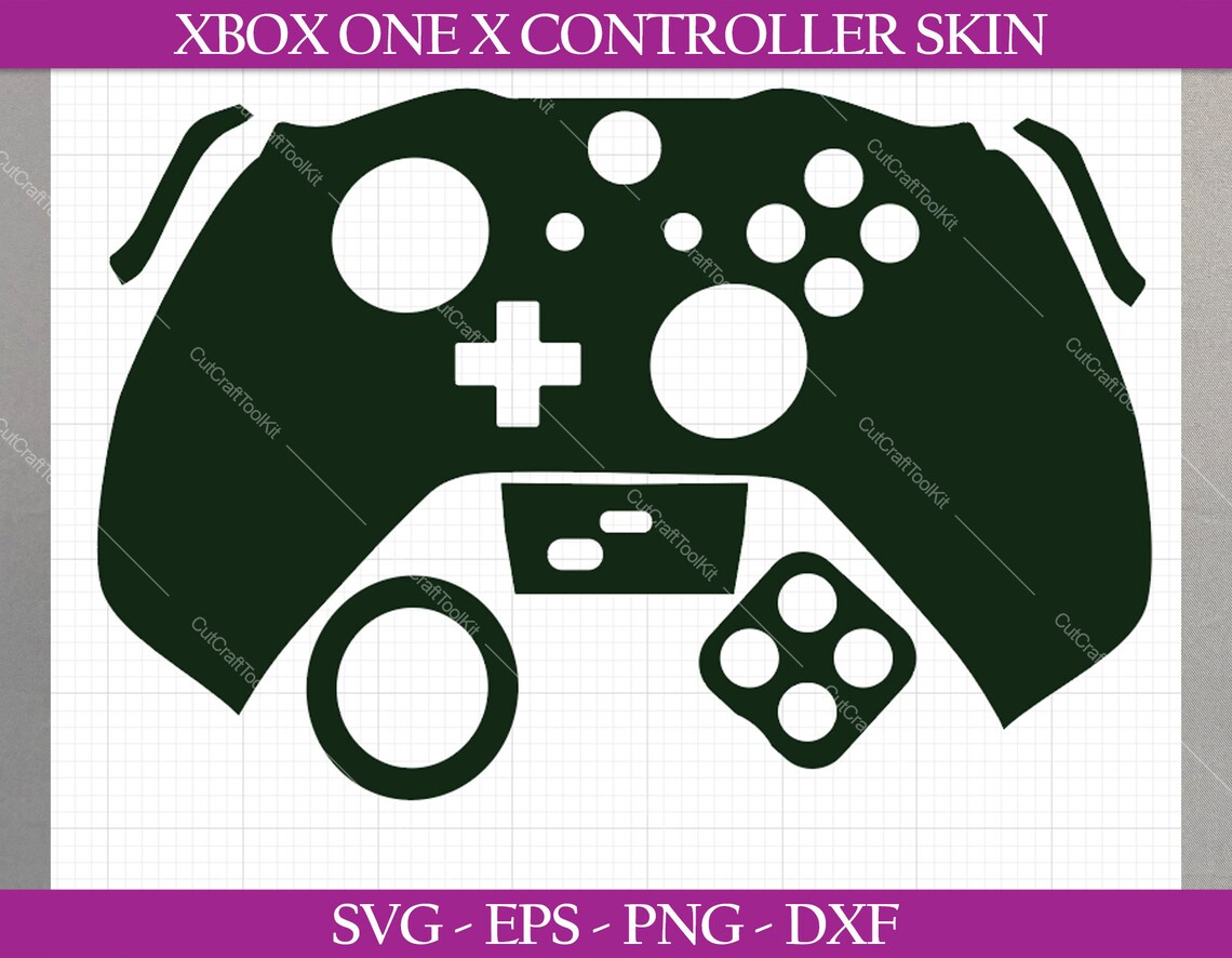 xbox one x controller skin cut file svg eps dxf png etsy