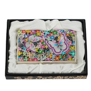 Parelmoer hoesje voor visitekaartjes, traditioneel Koreaans ontwerp, cadeau voor nieuwe baan, afstuderen, kerstmis, verjaardagscadeau