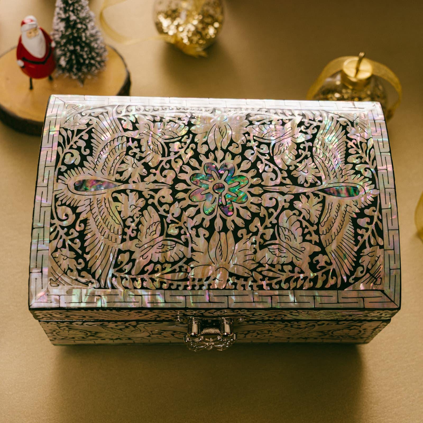 Caja Organizadora De Madera Diseño Baul 3*1 | Cuotas Sin Interés