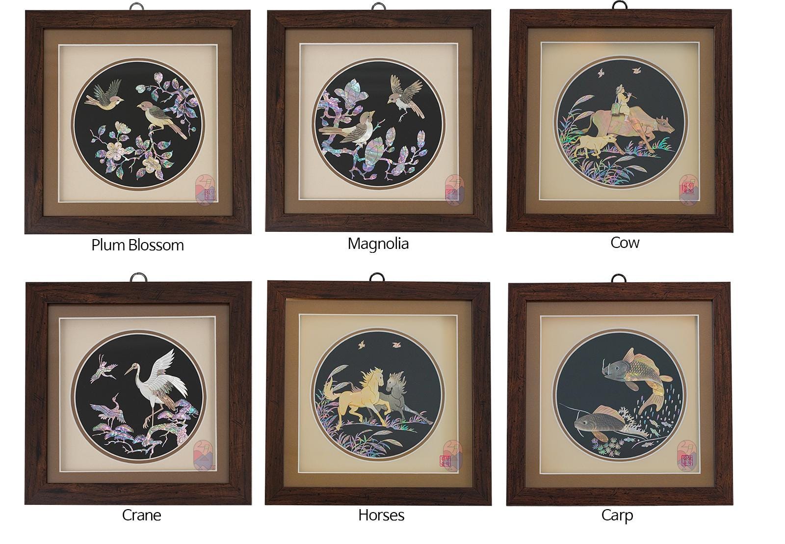 ヴィンテージ漆塗り張り子壁掛けトレイ、マザーオブパール象嵌アートワーク、日本デザイン、アジアン壁装飾 ヴィンテージ漆塗り張り子壁掛けトレイ、マザーオブパール象嵌アート