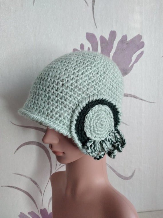 Retro Hat Mati, Ladies Crochet Hat Hand Crochet, Adult Hat  display picture 2