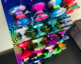 Yo-Yo Wall Rack, Display Holder, Holds 20