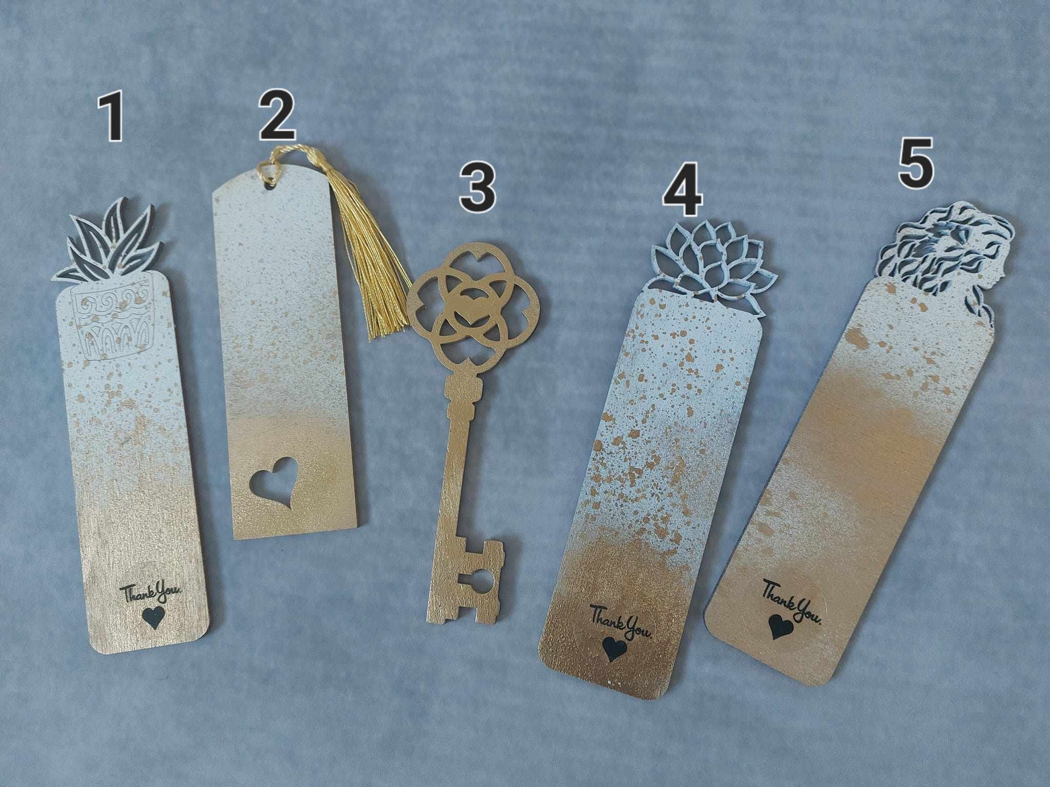 Luxury Thank You Teacher Gift Set Card + Hand Painted + Wooden Bookmark ...