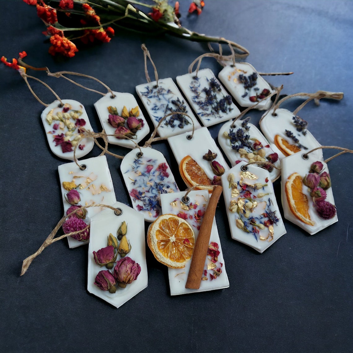 Luxury Gold Leaf Eco Soy Wax Air Freshener Hanging Wardrobe Organic ...