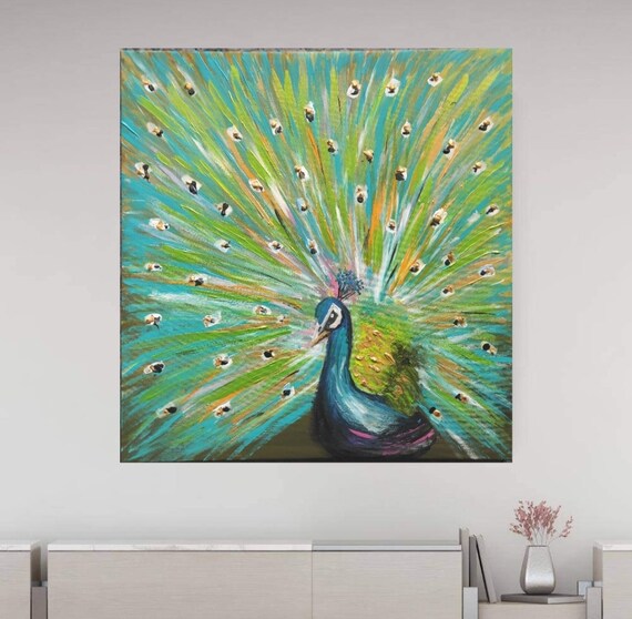 ★Original ART  ‘Peacock’ PEA002_grande.jpg?v=1640570771