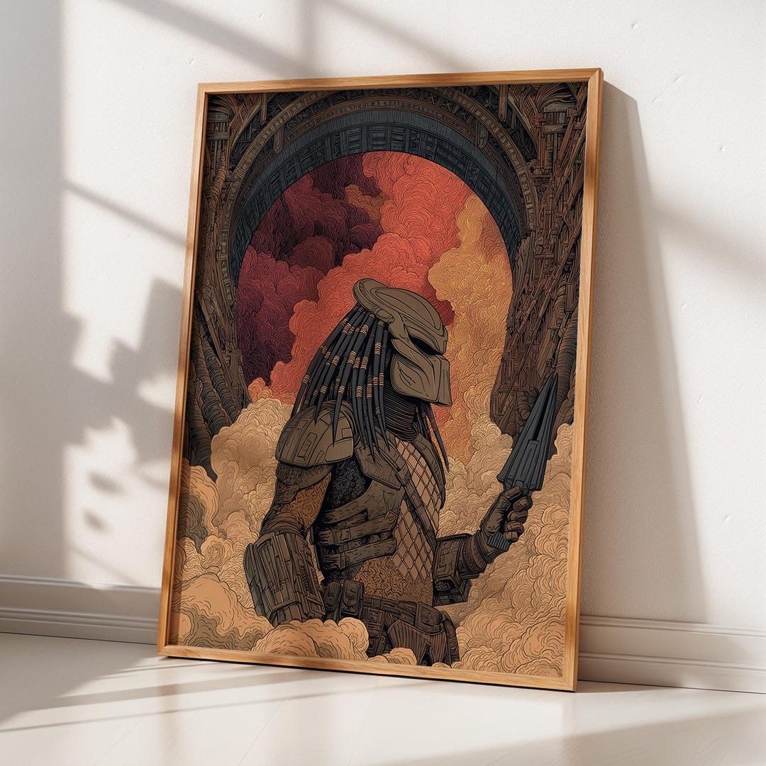 Predator Sci-fi Wall Art Poster – Modern Futuristic Decor for Home ...