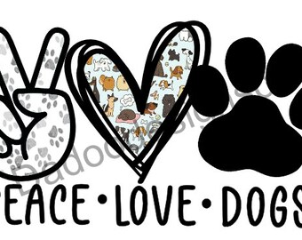 Download Peace Love Paws Etsy