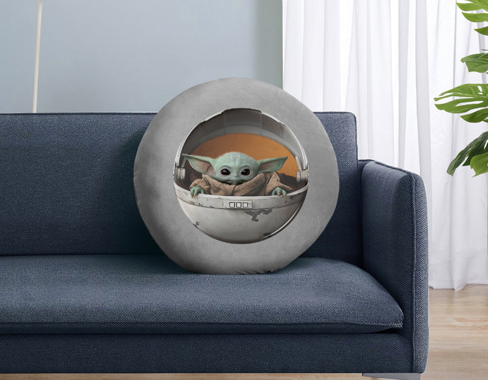 The Mandalorian The Child Pillow Baby Yoda Throw Pillow Etsy