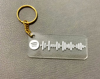 Custom Spotify Code Keychain