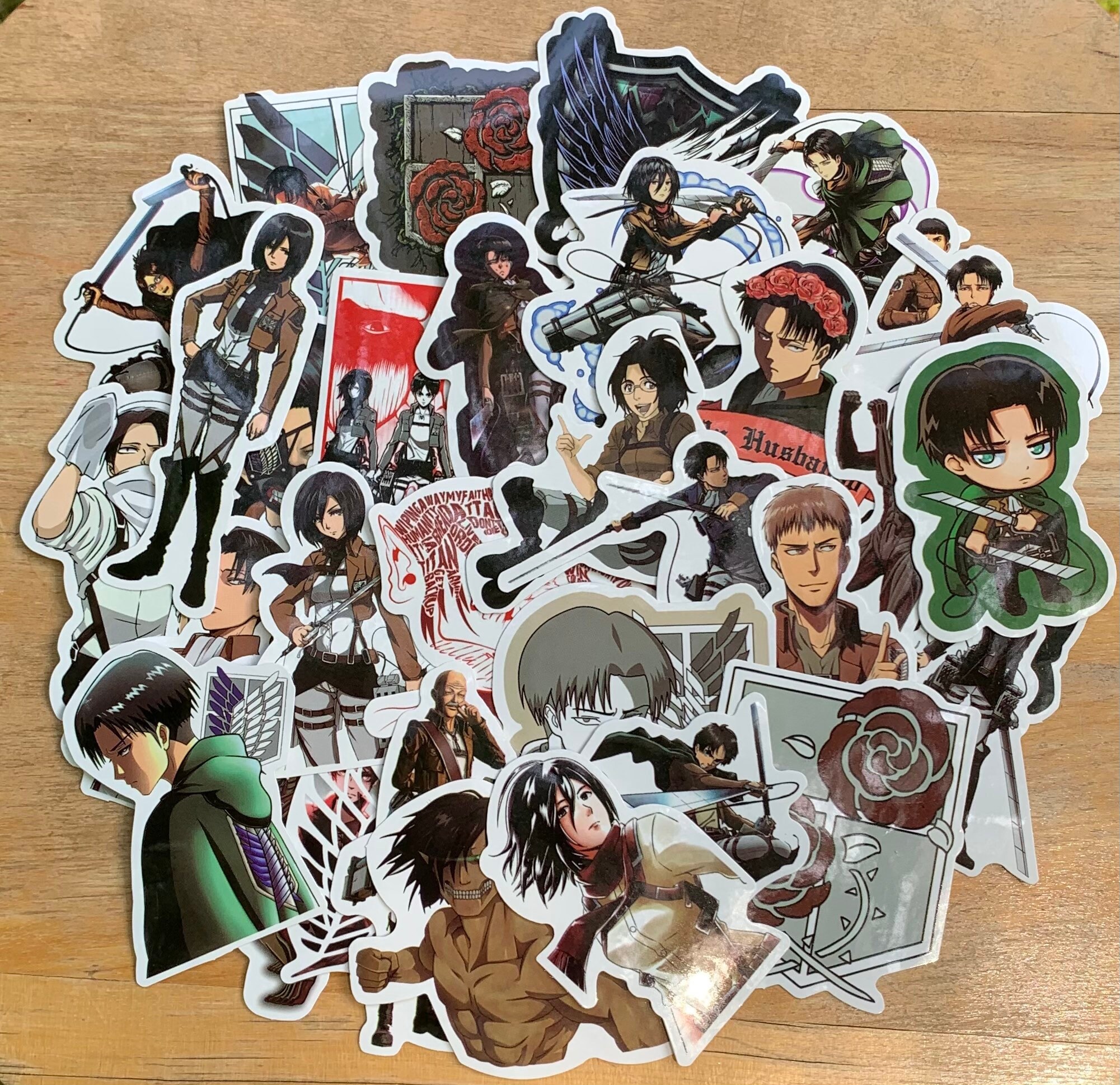 Attack on Titan Sticker Pack Random Assortment for Hydroflask, Skateb…