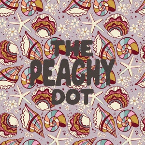 Seamless Summer Pattern, Seashell Pattern, Surface Pattern, Repeating Pattern, Retro Pattern, Seashell Seamless Pattern, Beach Seamless