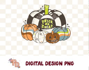 Halloween Png, Groovy Fall Png, Spooky Season Png, Retro Pumpkin Png, Checkered Pumpkin Png, Png, Fall Png, Pumpkin Png, Retro Png, Fall Png