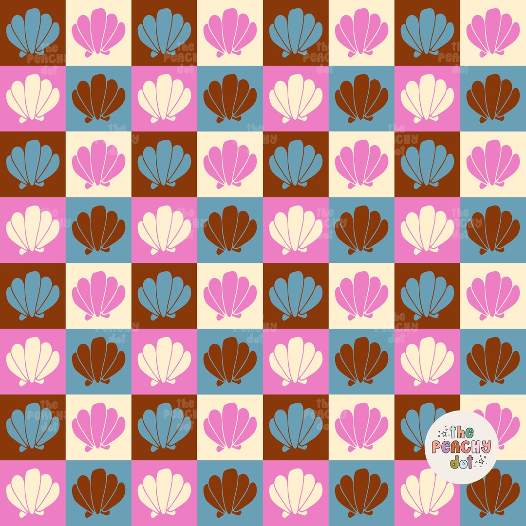 Beach Photo Shell Pattern Beach Shell Seamless Pattern (JPEG) - Etsy