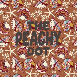 Seamless Summer Pattern, Seashell Pattern, Surface Pattern, Repeating Pattern, Retro Pattern, Seashell Seamless Pattern, Beach Seamless