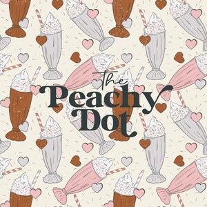 Seamless Milkshake Pattern, Surface Pattern