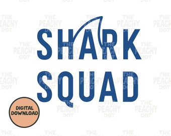 Shark Squad Svg Png, zomer Svg Png, Shark Svg Png, Svg-bestand, Svg-bestand voor shirt